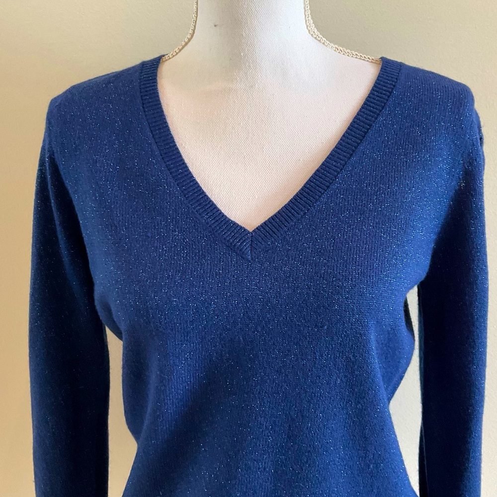 WHBM Metallic Sparkling Sweater